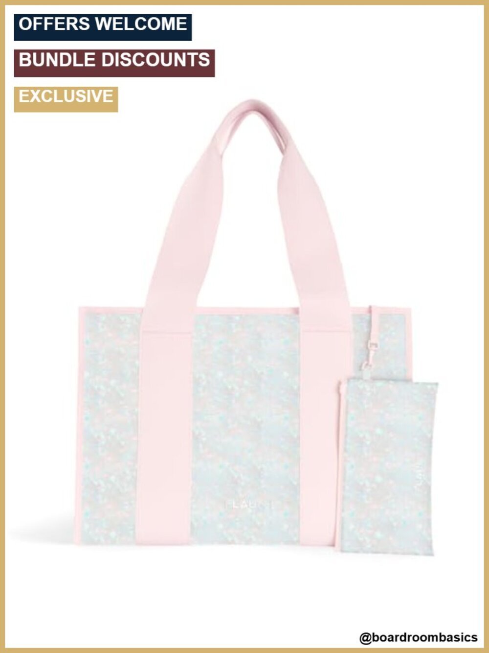 Everyday Tote Bag with Phone Pouch - Lightweight Foldable Travel Tote